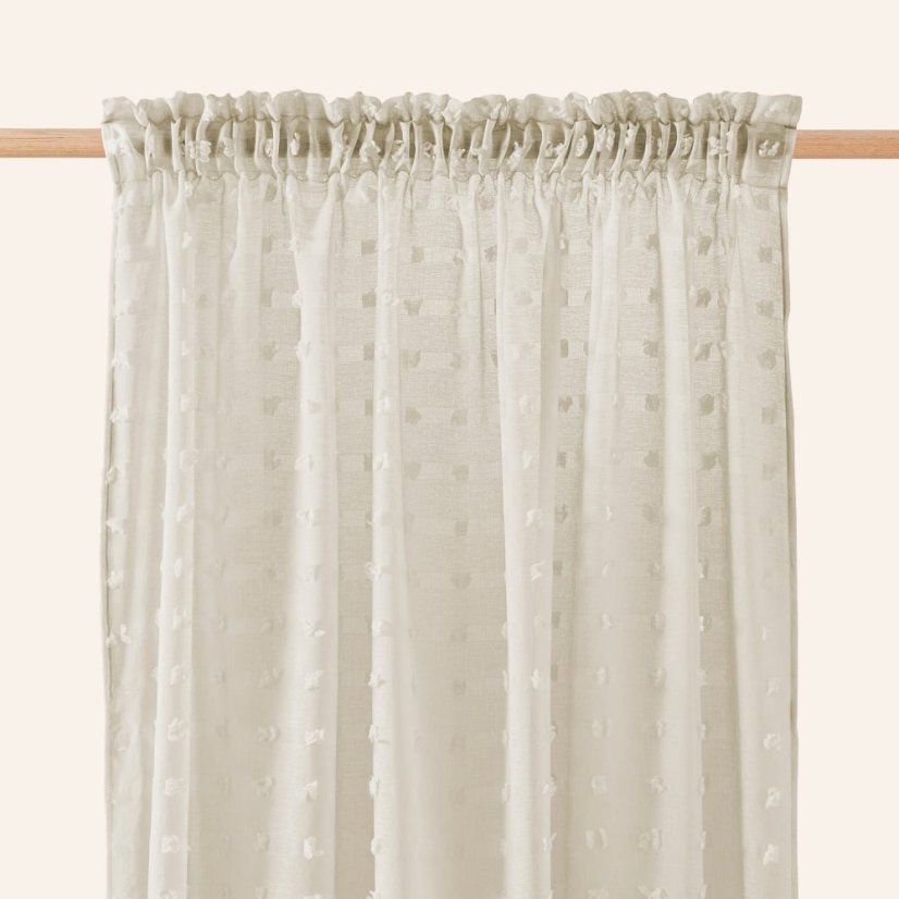 Beige Vorhang  Casablanca  300 x 250 cm