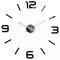 Design črna stenska ura, 80 cm