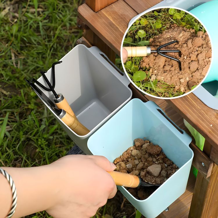 Cucina per bambini in legno di abete con accessori 
