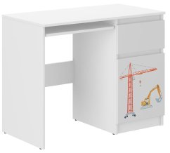 Kinderschreibtisch mit LKW-Motiv 77x50x96 cm