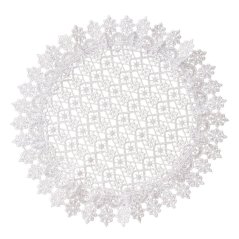 Elegantes rundes Spitzendeckchen