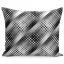 Moderní povlaky na polštáře v černobílé barvě