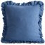 Față de pernă din muselină cu volan 45 x 45 cm - Culoare: roz antic
