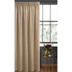 Perdea de catifea de înaltă calitate pentru panglică în cappuccino 140 x 270 cm