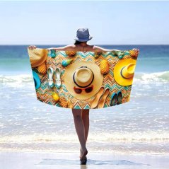 Schnell trocknendes Strandtuch mit Hüten