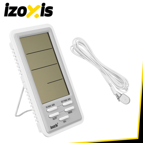 Meteorologická stanica IZOXIS – digitálny teplomer, vlhkomer, hodiny a budík