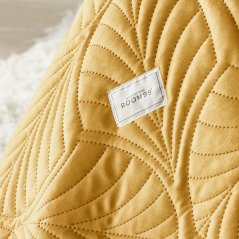 Gelbe Velours Tagesdecke Feel 200 x 220 cm