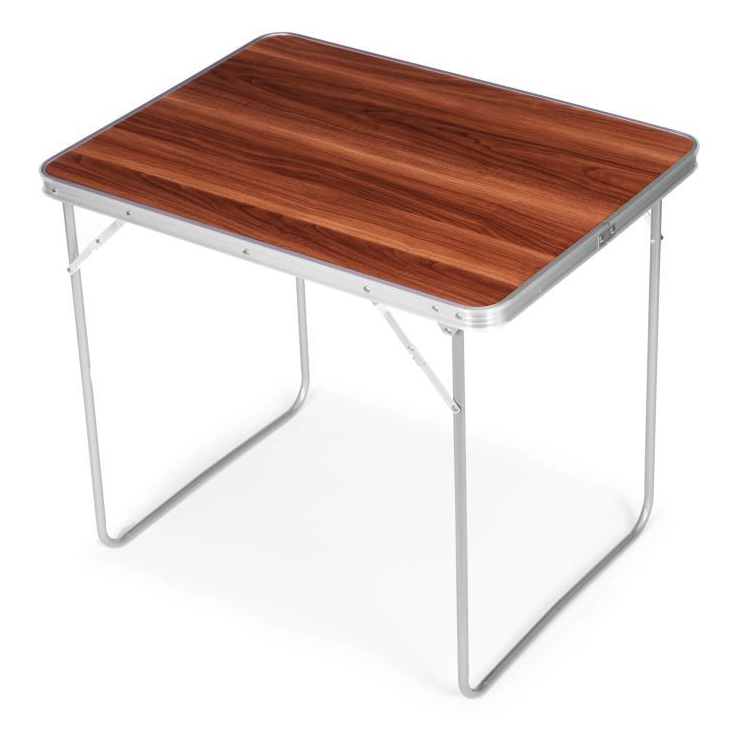 Klappbarer Catering-Tisch 80x60 cm mit Holzimitation