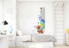 Krásna rozprávková nálepka na stenu pravítko my little pony 40 x 120 cm 