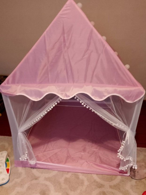 Varázslatos gyermek sátor, ház LED fényekkel