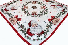 Weihnachts-Gobelin-Tischdecke Santa 90x90 cm