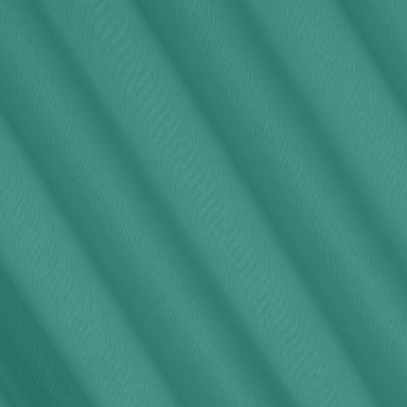 Turkizno zelene enobarvne zavese za kroge 140x250 cm