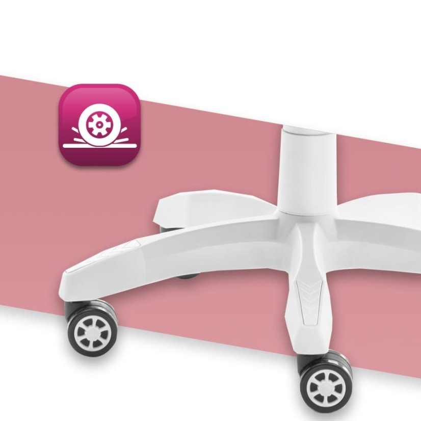 Herné kreslo Rainbow Pink Gray Mesh