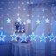 Iluminat frumos de Crăciun albastru 4m 138 LED-uri