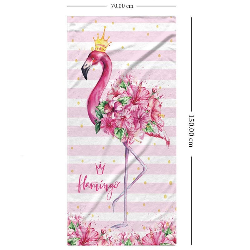 Prosop de plajă FLAMINGO 150 x 70 cm