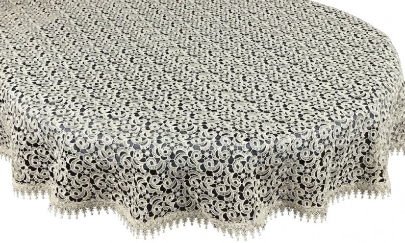 Univerzálny biely krajkový obrus
