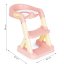 Gyermek WC szék lépcsővel - rózsaszín