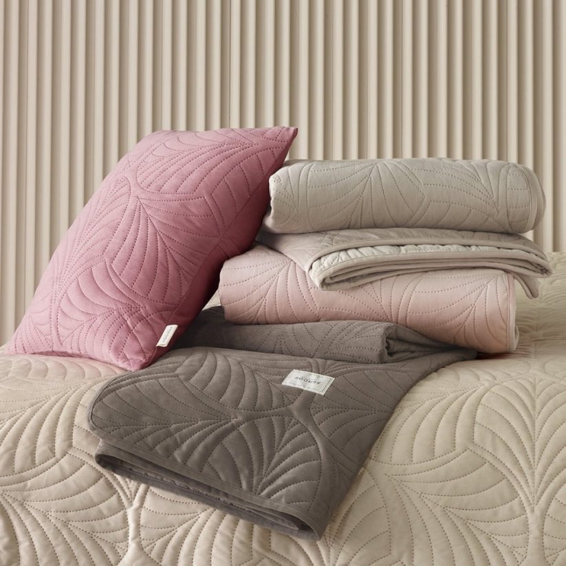 Cuvertură de pat din catifea roz Feel 200 x 220 cm