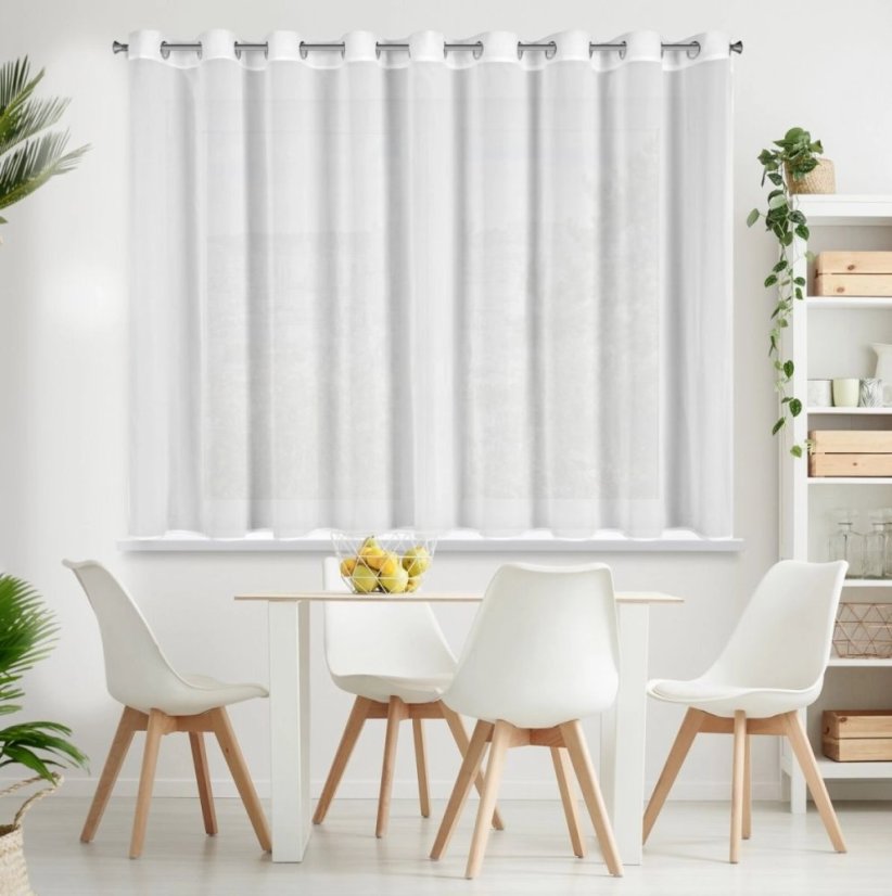Elegáns sifon függöny karikákra