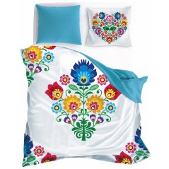 Качествено памучно спално бельо с фолклорен мотив
