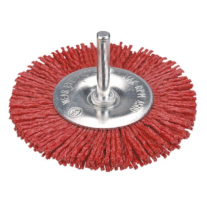 Perie cu discuri abrazive cu ax de 100 mm 62H714 VERTO Perie cu discuri abrazive cu ax de 100 mm 62H714 VERTO