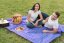 Pătură de picnic cu model în carouri 145 x 180 cm - albastru