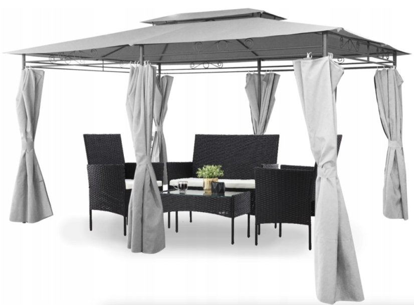 Stabilný záhradný pavilón 3 x 4 m