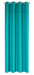 Draperie decorativă monocromă culoarea turcoaz 135 x 260 cm