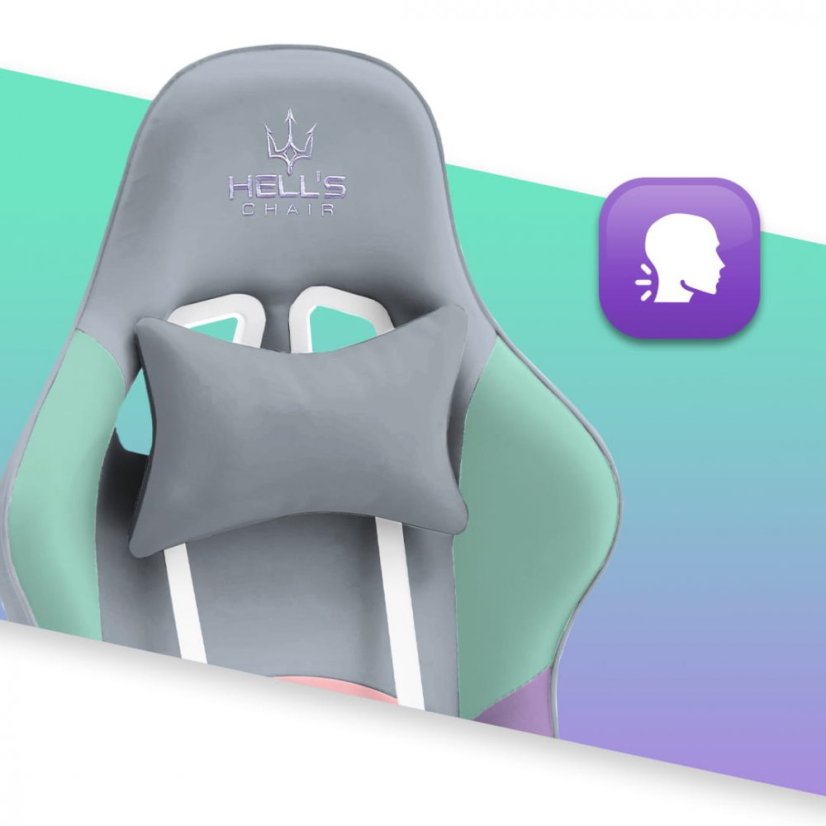 Rainbow gamer szék pasztellszínű