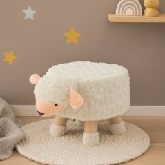 Kinderhocker mit Schafmotiv