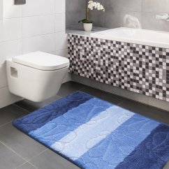Schöne blaue Teppiche für das Badezimmer