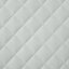 Velvet bedspread quilted in geometric pattern