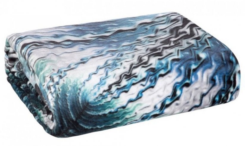 Dekoratív kék takaró   - Méret: Szélesség: 150 cm | Hossz: 200 cm