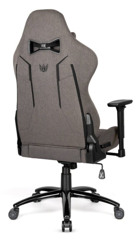 Ergonomski igralni stol HC-1013 - siva prevleka iz kakovostne tkanine