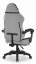 Sedia ergonomica da gioco e da ufficio HC-1016 con poggiapiedi - grigio