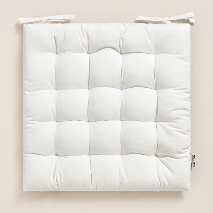 Toplo bijeli umjetnički pamučni jastuk za stolicu