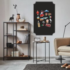 Самозалепваща магнитна дъска за стена