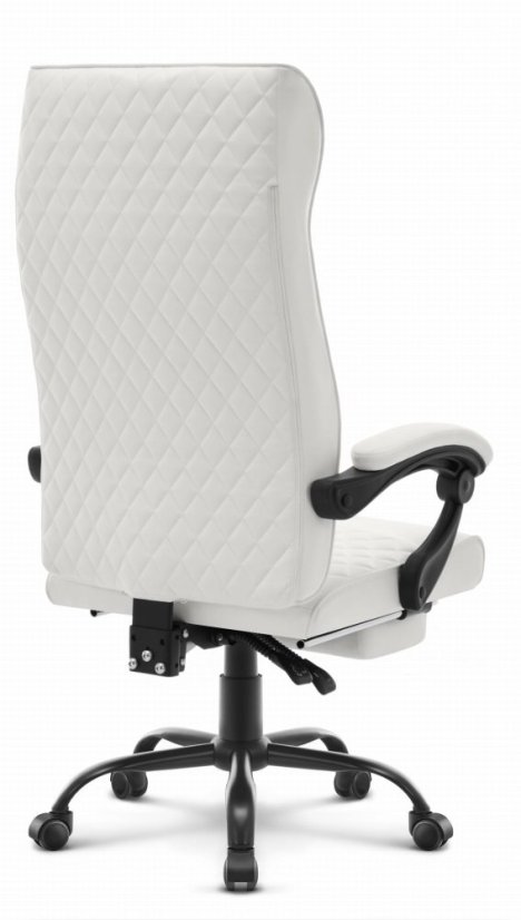 Luxusné kancelárske kreslo HC-1030 biele z ekokože