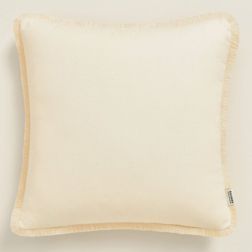 Krem jastučnica BOCA CHICA s resicama 40 x 40 cm