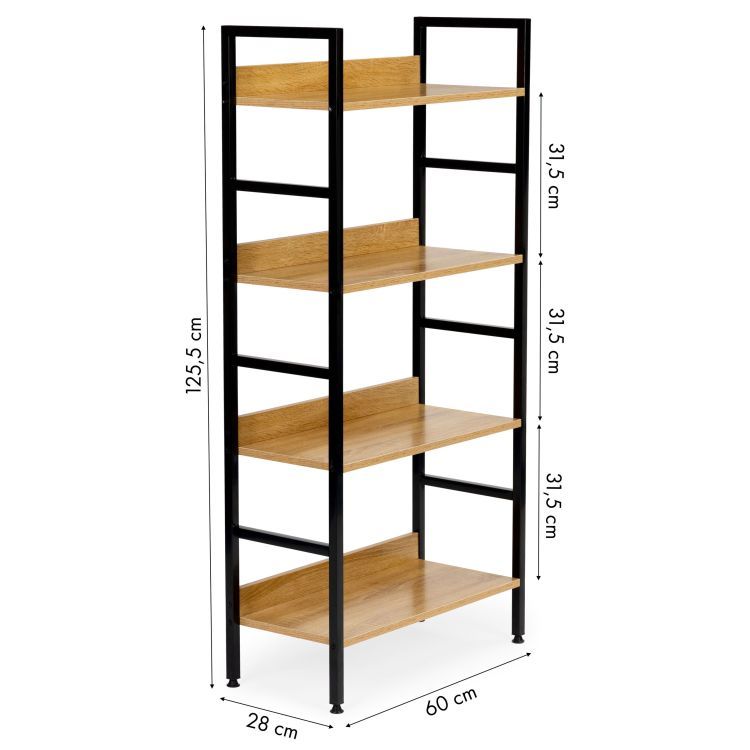 Industriálny regál so 4 policami