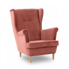 Skandináv füles fotel - rózsaszín  