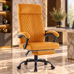 HC-1030 ergonómikus irodai szék rugós üléssel és 120 kg-os teherbírással – sárga