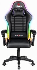 Геймърски стол HC-1003 LED RGB черен