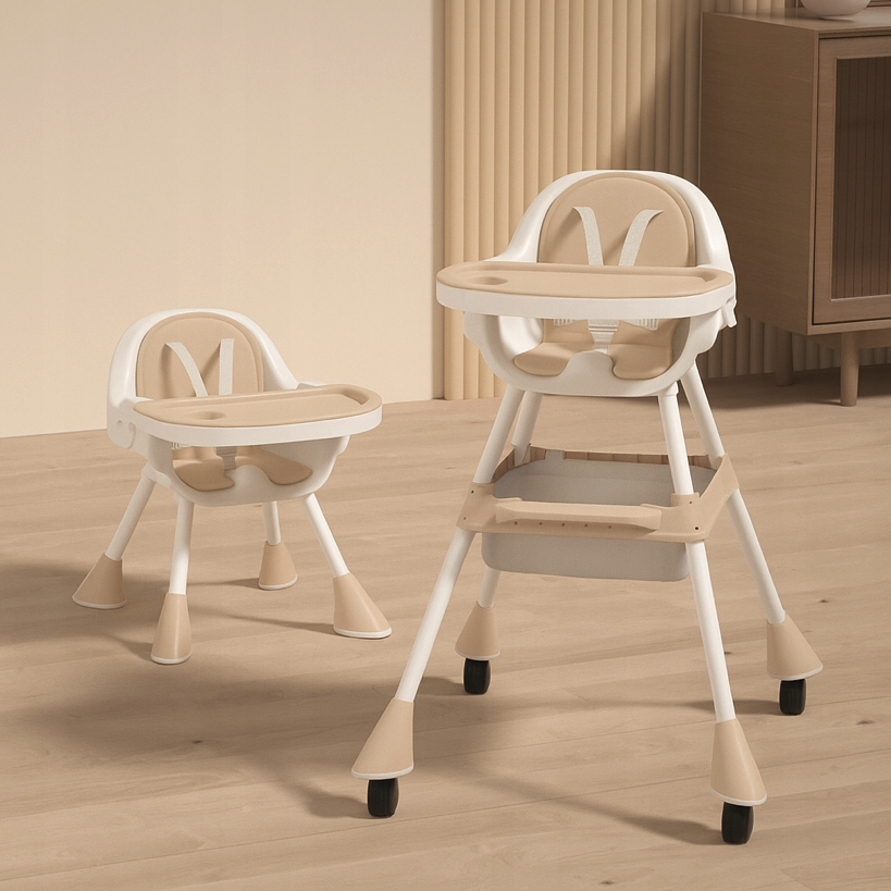 Praktická detská stolička na kŕmenie 3v1