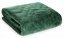 Cuvertură de pat din catifea matlasată verde