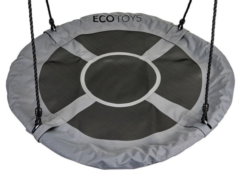 Záhradná hojdačka bocianie hniezdo 100 cm ECOTOYS sivá