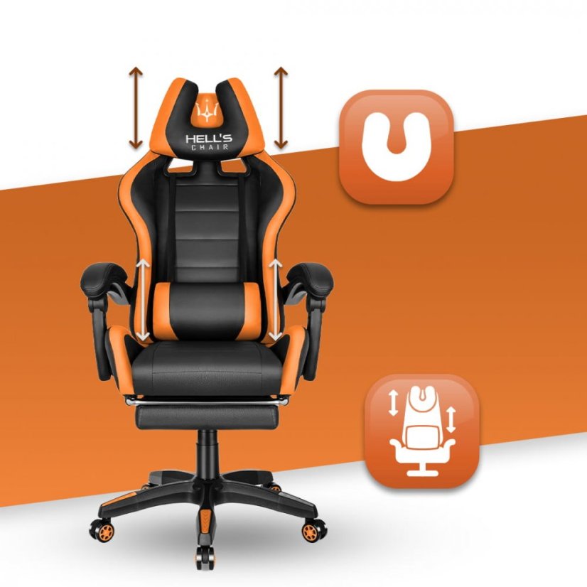 HC-1039 Gamer szék Orange
