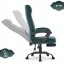 Ergonomická kancelářská židle HC-1030 s pružinovým sedákem a nosností 120 kg – smaragdová