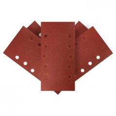 Velcro brusni papir 115 x 230 mm, K180, 5 kosov, z luknjicami 54H006 GRAFIT