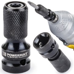 Nárazový adaptér na kľúč - 1/2 "štvorcový na 1/4" HEX adaptér PM-ASHU-05025T